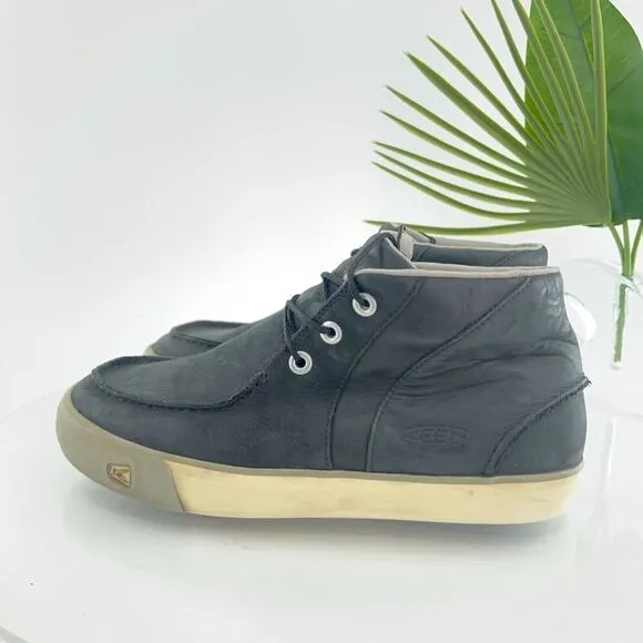 Keen Men’s Timmons Chukka Boots 10 Black Nubuck Leather Lace Up Casual Shoes