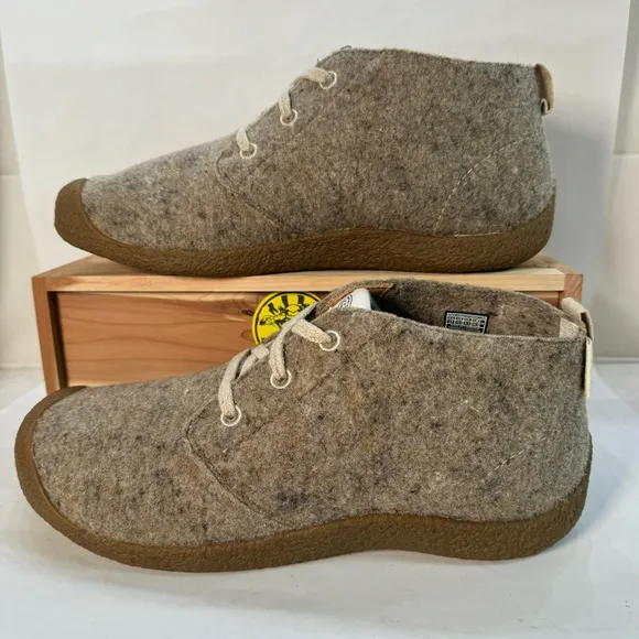 Keen Mosey Wool Chukka Boots Taupe Felt/Birch 1026806 Men’s Size 10.5
