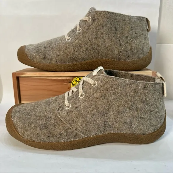 Keen Mosey Wool Chukka Boots Taupe Felt/Birch 1026806 Men’s Size 12