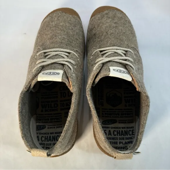Keen Mosey Wool Chukka Boots Taupe Felt/Birch 1026806 Men’s Size 12