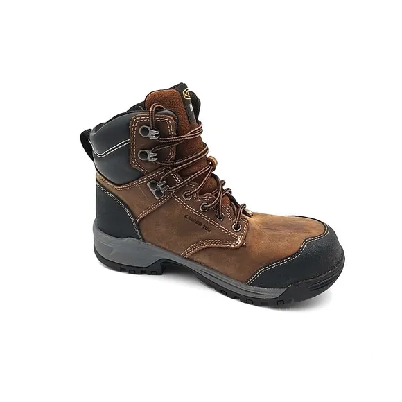 Keen Utility Womens 7.5 Evanston 6in WP CT Bison/Black Leather Work Boots