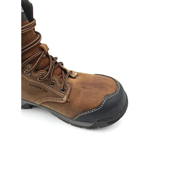 Keen Utility Womens 7.5 Evanston 6in WP CT Bison/Black Leather Work Boots