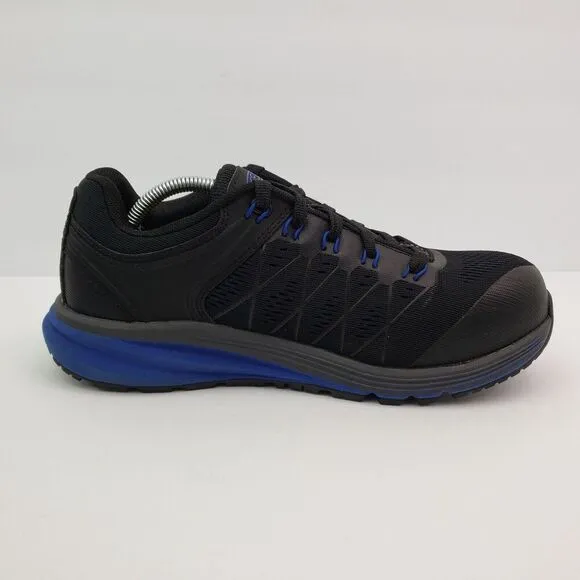 Keen Utility Womens Size 8.5 Black Blue Steel Toe Work Boot Shoes ASTM F2413-18