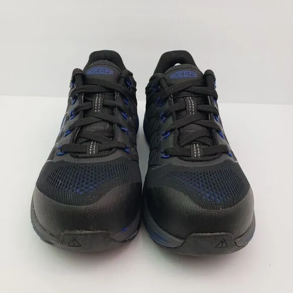 Keen Utility Womens Size 8.5 Black Blue Steel Toe Work Boot Shoes ASTM F2413-18