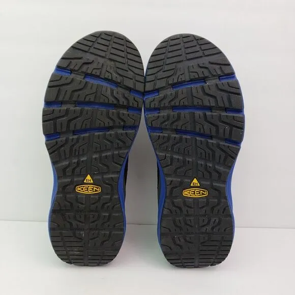 Keen Utility Womens Size 8.5 Black Blue Steel Toe Work Boot Shoes ASTM F2413-18