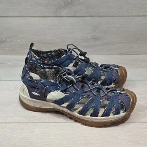 Keen Women's Outdoor Hikinig Fisherman Blue Sandals Shoes Sz 9.5