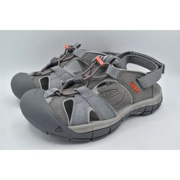 Keen Womens Size 9 Ravine H2 Steel Grey Coral Sport Sandals Shoes