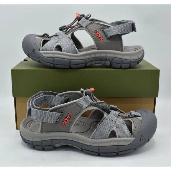 Keen Womens Size 9 Ravine H2 Steel Grey Coral Sport Sandals Shoes