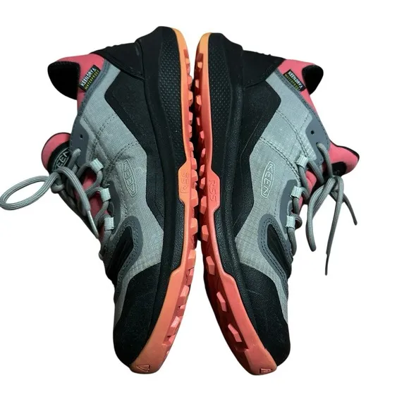 KEEN Women's Tempo Flex Waterproof Hiking Shoes Size 6 Gray Pink Trail Outdoor