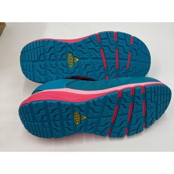 Keen Womens Vista Energy Safety Shoes Carbon Toe Size 8.5W Capri Breeze/Hot Pink