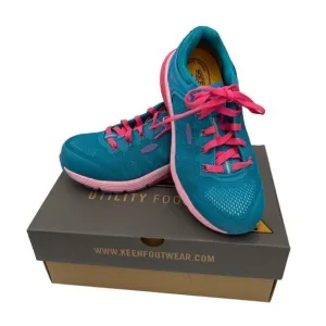 Keen Womens Vista Energy Safety Shoes Carbon Toe Size 8.5W Capri Breeze/Hot Pink