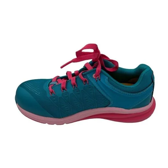 Keen Womens Vista Energy Safety Shoes Carbon Toe Size 8.5W Capri Breeze/Hot Pink