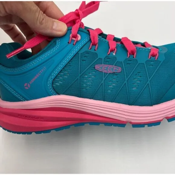 Keen Womens Vista Energy Safety Shoes Carbon Toe Size 8.5W Capri Breeze/Hot Pink