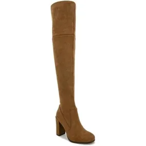 Kenneth Cole Women Tan Block Justin Suede Over The Knee Boots Sz US 5.5 Eu 35.5