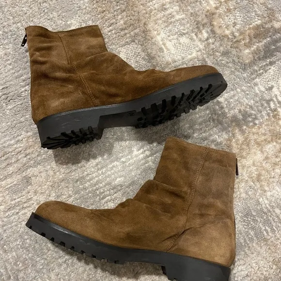 Kentia Brown Suede Boots Women’s EU Size 39 or US 8.5 Made in Italy RARE