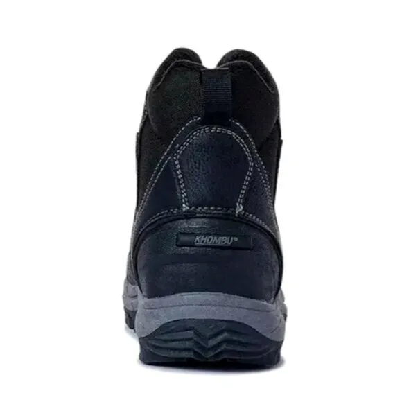 KHOMBU Boots Men's 12 Mason Outdoor Waterproof Rugged Slip-on Zipper Front Shoes