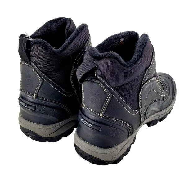 KHOMBU Boots Men's 12 Mason Outdoor Waterproof Rugged Slip-on Zipper Front Shoes