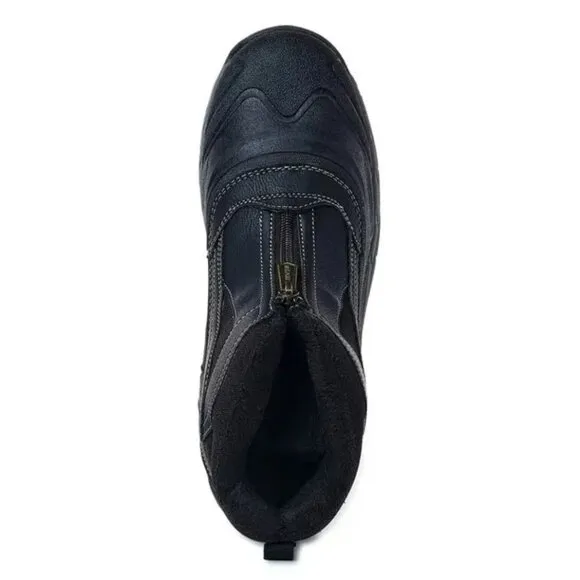 KHOMBU Boots Men's 12 Mason Outdoor Waterproof Rugged Slip-on Zipper Front Shoes