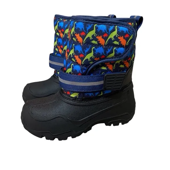 Kids London Fog Dinosaur Dex Snow Boots Insulated Waterproof Kids Size 10
