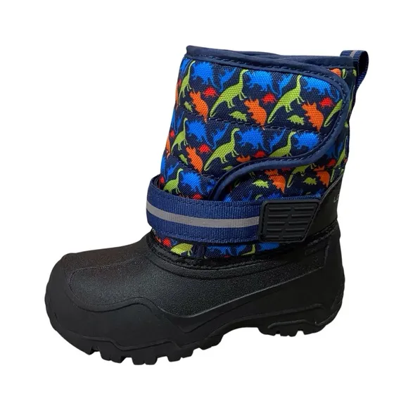 Kids London Fog Dinosaur Dex Snow Boots Insulated Waterproof Kids Size 10