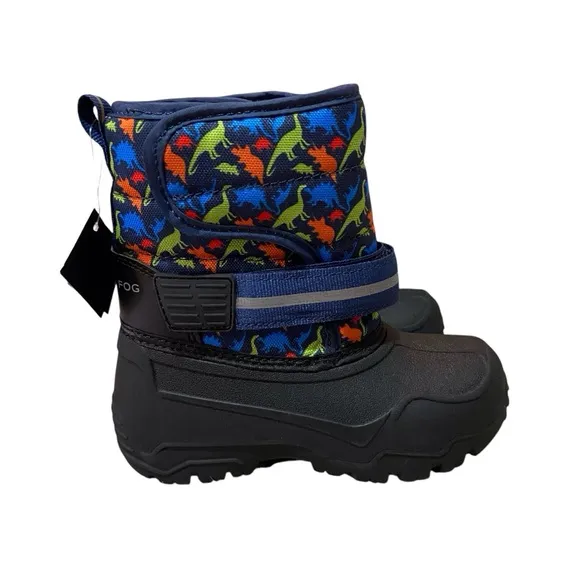 Kids London Fog Dinosaur Dex Snow Boots Insulated Waterproof Kids Size 10