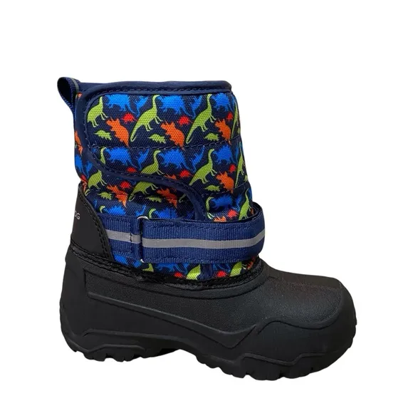 Kids London Fog Dinosaur Dex Snow Boots Insulated Waterproof Kids Size 10