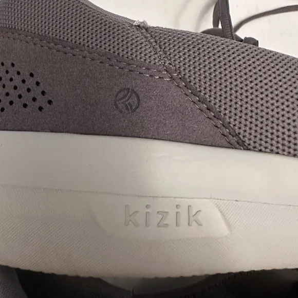 Kizik Madrid Eco Knit Sneakers Mens 11 Women’s 12.5 Gray Hands Free Lace Up