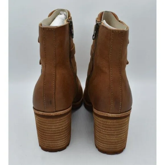 Kork Ease Womens Size 9.5 Dee Brown Terra Full Grain Leather Heeled Ankle Boots