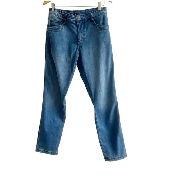Kuhl Klassik Fit Stretch Jeans Mens 32x34 Indigo Dye Light Blue Workwear Denim