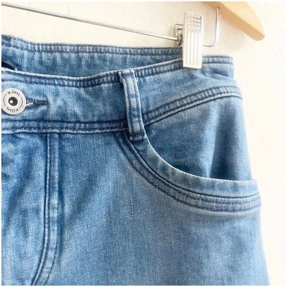 Kuhl Klassik Fit Stretch Jeans Mens 32x34 Indigo Dye Light Blue Workwear Denim