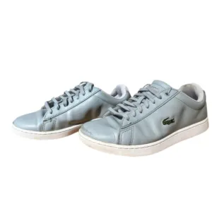 Lacoste Blue and White Carnaby Womens Sneakers Size 5.5