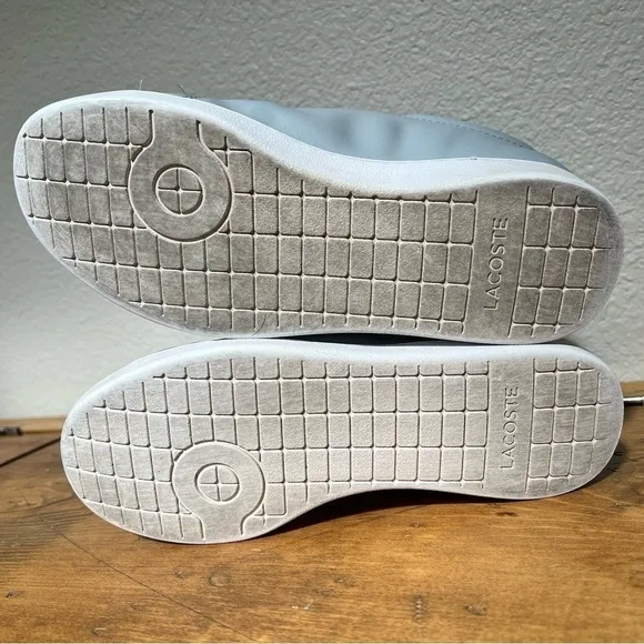 Lacoste Blue and White Carnaby Womens Sneakers Size 5.5