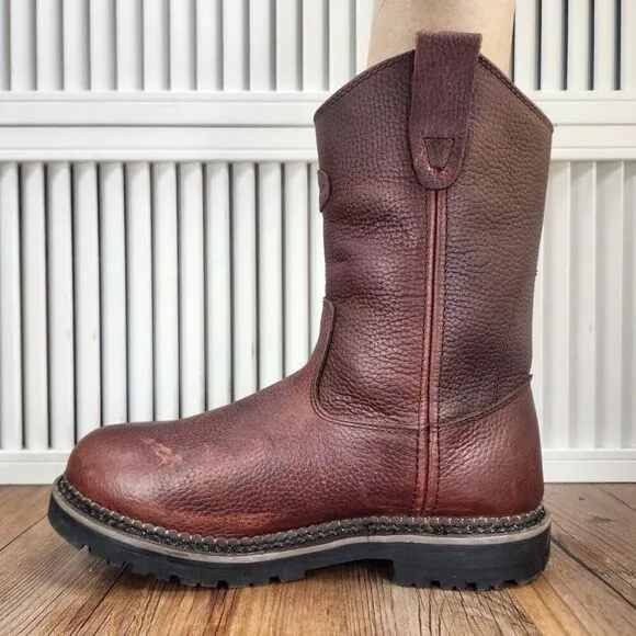 LaCrosse Foreman Wellington HD 11&quot; Work Boots Mens Sz 8 Med Brown Waterproof PT