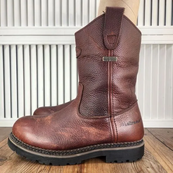 LaCrosse Foreman Wellington HD 11&quot; Work Boots Mens Sz 8 Med Brown Waterproof PT