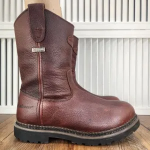 LaCrosse Foreman Wellington HD 11&quot; Work Boots Mens Sz 8 Med Brown Waterproof PT