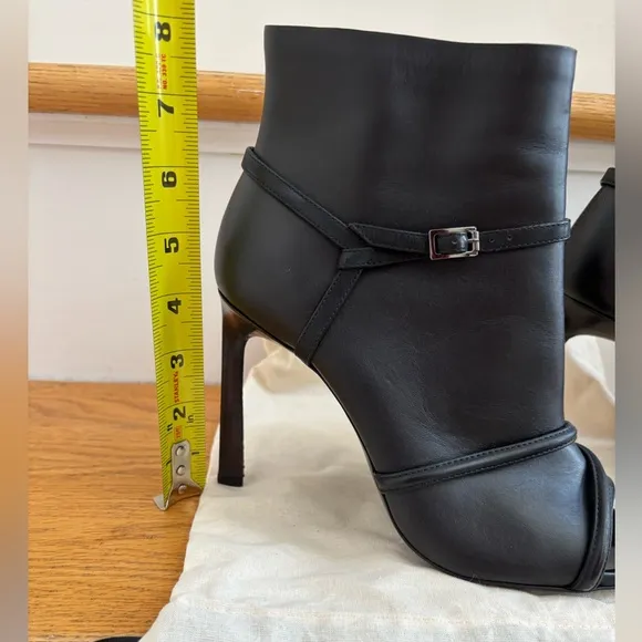 LANVIN Open Toe Booties. Euro Size 38. Made in Italy.