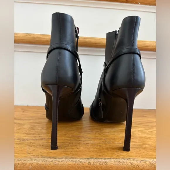 LANVIN Open Toe Booties. Euro Size 38. Made in Italy.