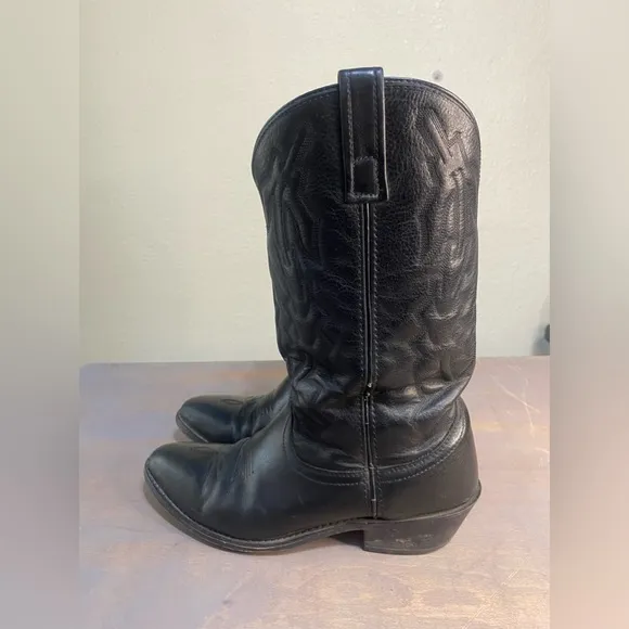Laredo black‎ leather cowboy/western boots