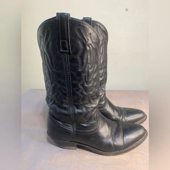 Laredo black‎ leather cowboy/western boots