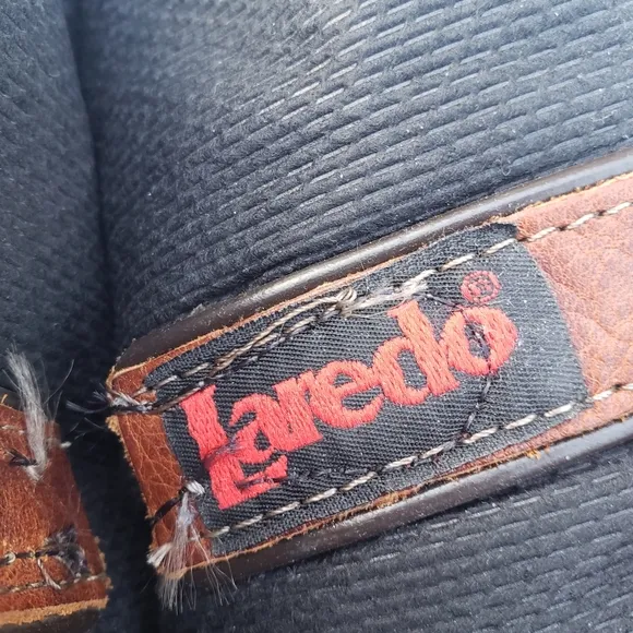 Laredo Brown Men’s Western Cowboy Leather Boots Size 10M