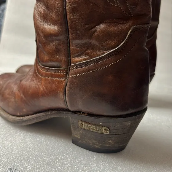 Laredo Cowboy Boots 8 Men’s Leather Western Made in the USA Rodeo