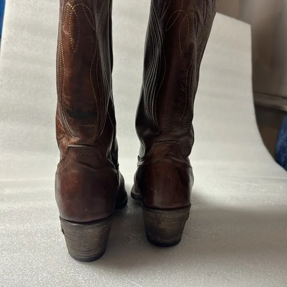 Laredo Cowboy Boots 8 Men’s Leather Western Made in the USA Rodeo