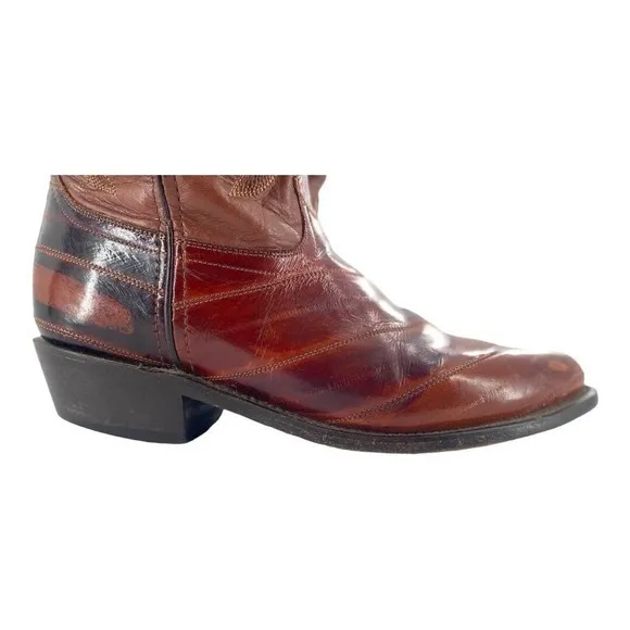 Laredo Men’s Genuine Eel‎ Boots Cognac Mens Style 6735 Size 8.5