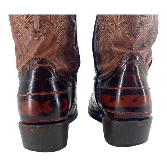 Laredo Men’s Genuine Eel‎ Boots Cognac Mens Style 6735 Size 8.5