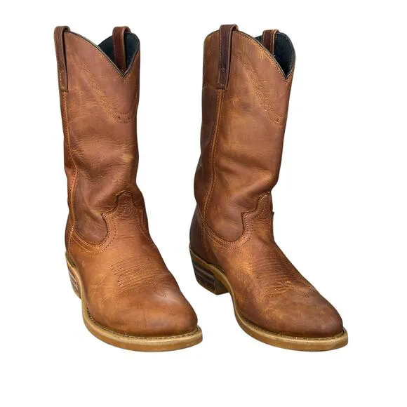 Laredo Men’s Larkin Brown Leather Western Cowboy Boot Size US 10 D