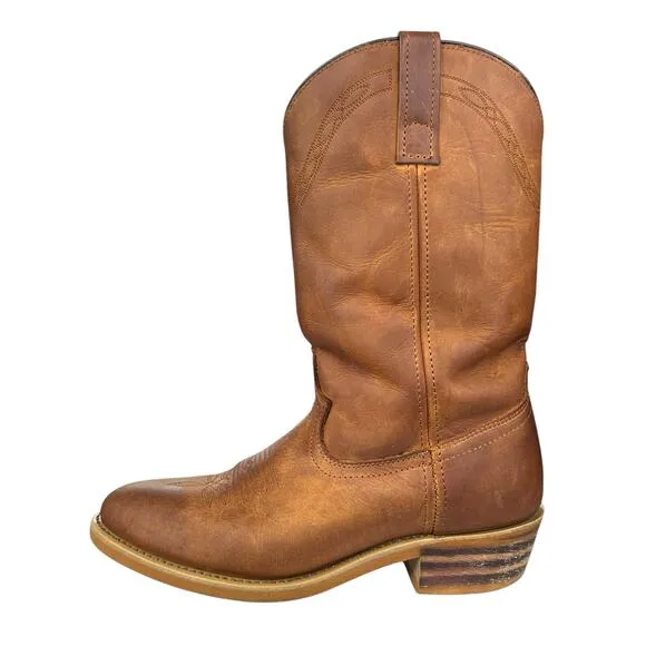Laredo Men’s Larkin Brown Leather Western Cowboy Boot Size US 10 D