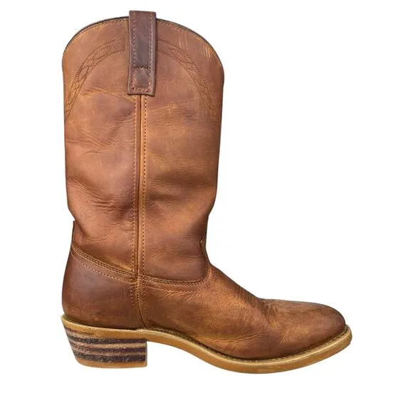 Laredo Men’s Larkin Brown Leather Western Cowboy Boot Size US 10 D
