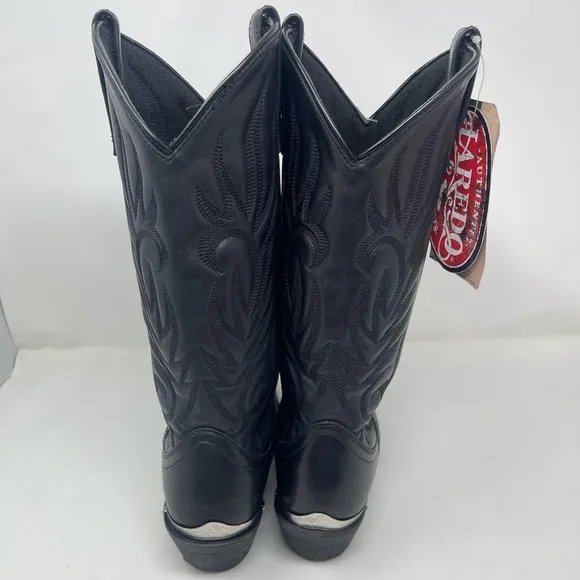 Laredo NWT black trucker cowboy boot men’s 7.5D