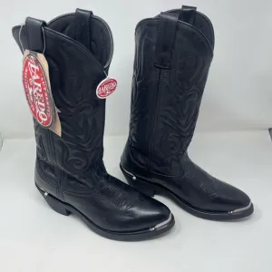 Laredo NWT black trucker cowboy boot men’s 7.5D
