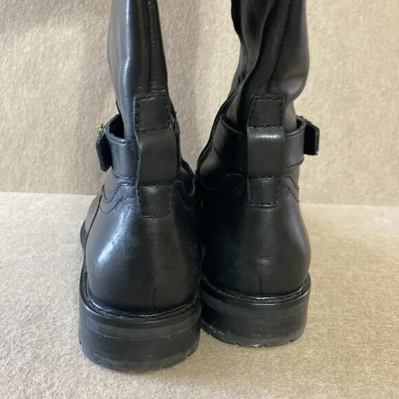 Lauren Ralph Lauren Women’s Everly Riding Boots Size 6B Black Leather equestrian